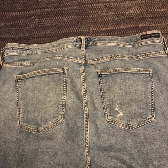 Citizens of Humanity Rocket Crop High Rise Skinny Jean, Distressed Serenity 18W - Picture 13 of 16